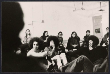 1960s consciousness-raising meeting