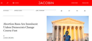 Image Of Article Heading From Jacobin Website